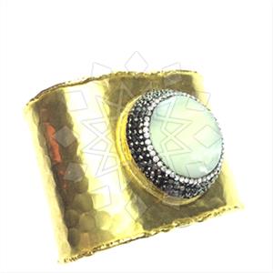Fashion Gem and Crystals Cuff Bracelets