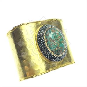 Fashion Gem and Crystals Cuff Bracelets