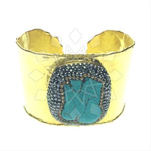 Fashion Gem and Crystals Cuff Bracelets