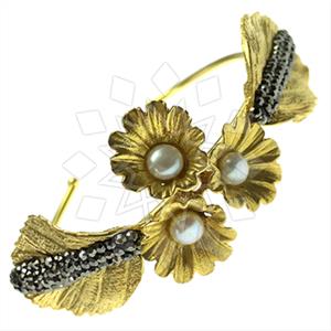 Fashion Semi Precious Gems and Crystal  Adjustable Bracelet