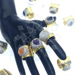 Fashion Gem and Crystals Gemstone Rings