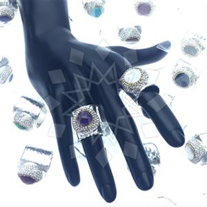 Fashion Gem and Crystals Gemstone Rings
