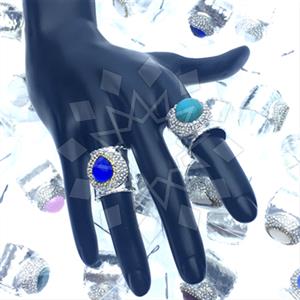 Fashion Gem and Crystals Gemstone Rings