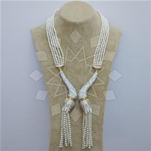 Fashion Gem and Crystals Tassel Necklace