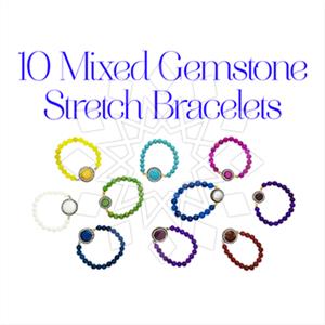Fashion Gemstone and Crystal  Beaded Bracelet