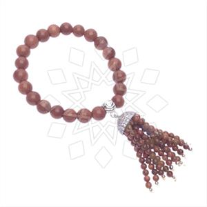 925 Sterling Silver Tassel  Beaded Bracelet