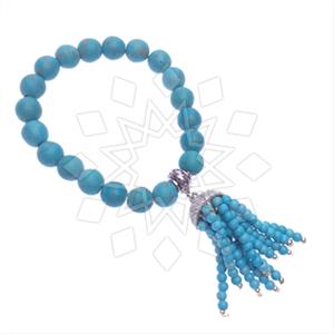 925 Sterling Silver Tassel  Beaded Bracelet