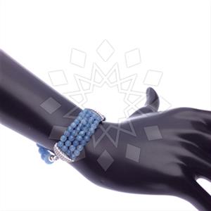 925 Sterling Silver Beaded  Beaded Bracelet