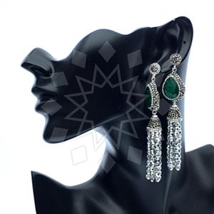 Fashion Gem and Crystals Tassel Earring