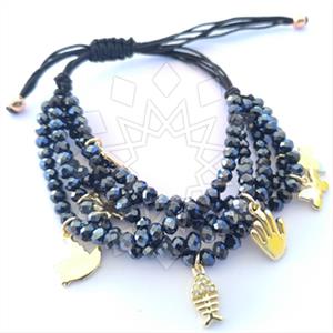 Fashion Crystal Bead  Macrame String Bracelets