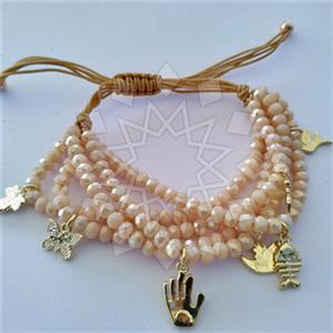 Fashion Crystal Bead  Macrame String Bracelets