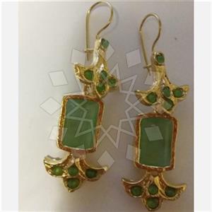 Fashion Handmade Artisan Brass  Statement Earring