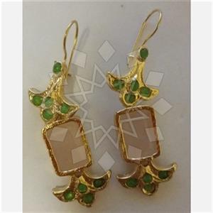 Fashion Handmade Artisan Brass  Statement Earring