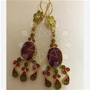 Fashion Handmade Artisan Brass  Statement Earring
