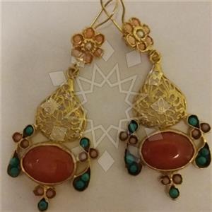 Fashion Handmade Artisan Brass  Statement Earring