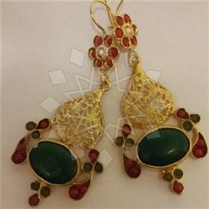 Fashion Handmade Artisan Brass  Statement Earring