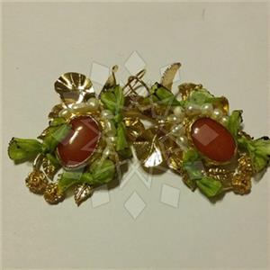 Fashion Handmade Artisan Brass  Statement Earring