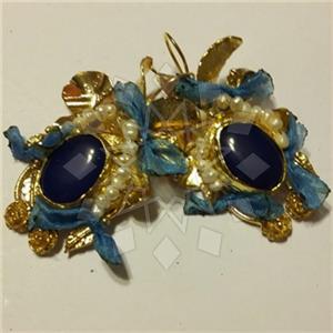 Fashion Handmade Artisan Brass  Statement Earring