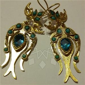 Fashion Handmade Artisan Brass  Statement Earring