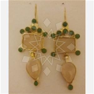 Fashion Handmade Artisan Brass  Statement Earring