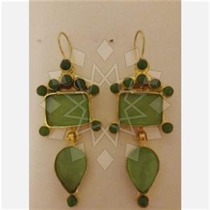 Fashion Handmade Artisan Brass  Statement Earring