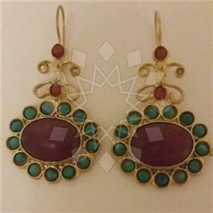 Fashion Handmade Artisan Brass  Statement Earring
