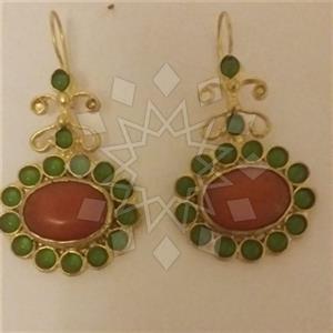 Fashion Handmade Artisan Brass  Statement Earring