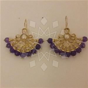 Fashion Handmade Artisan Brass  Statement Earring