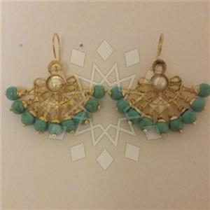 Fashion Handmade Artisan Brass  Statement Earring