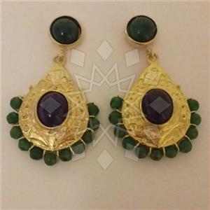 Fashion Handmade Artisan Brass  Statement Earring