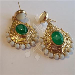 Fashion Handmade Artisan Brass  Statement Earring