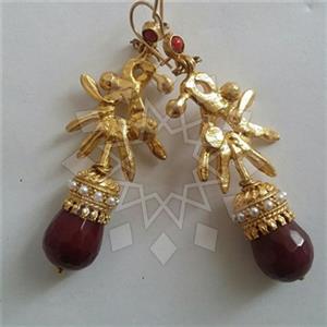 Fashion Handmade Artisan Brass  Statement Earring