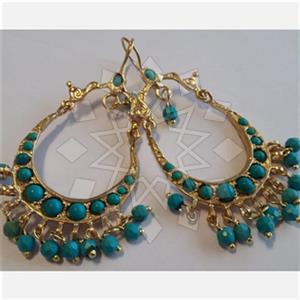 Fashion Handmade Artisan Brass  Statement Earring