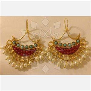 Fashion Handmade Artisan Brass  Statement Earring