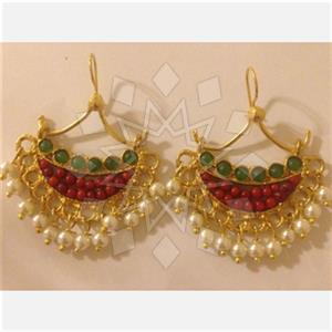 Fashion Handmade Artisan Brass  Statement Earring