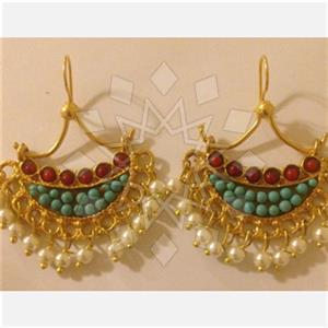 Fashion Handmade Artisan Brass  Statement Earring