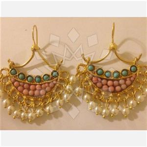Fashion Handmade Artisan Brass  Statement Earring