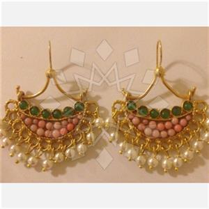 Fashion Handmade Artisan Brass  Statement Earring