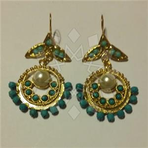 Fashion Handmade Artisan Brass  Statement Earring