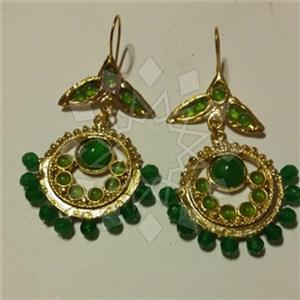 Fashion Handmade Artisan Brass  Statement Earring