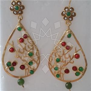 Fashion Handmade Artisan Brass  Statement Earring