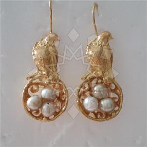 Fashion Handmade Artisan Brass  Statement Earring