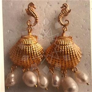 Fashion Handmade Artisan Brass  Statement Earring