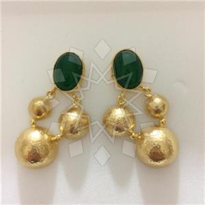 Fashion Handmade Artisan Brass  Statement Earring