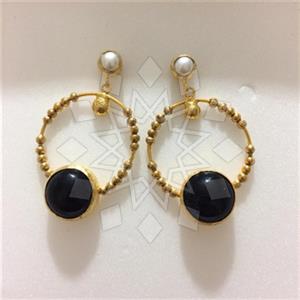Fashion Handmade Artisan Brass  Statement Earring