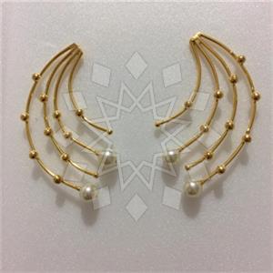 Fashion Handmade Artisan Brass  Statement Earring