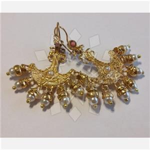 Fashion Handmade Artisan Brass  Statement Earring
