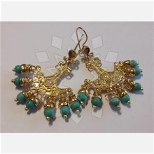 Fashion Handmade Artisan Brass  Statement Earring