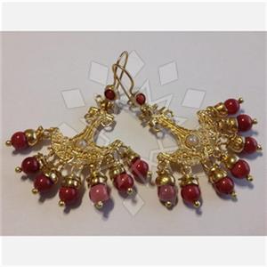 Fashion Handmade Artisan Brass  Statement Earring