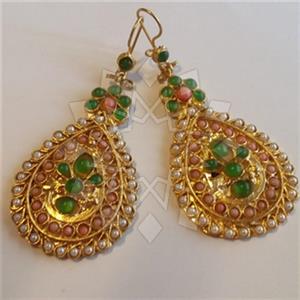 Fashion Handmade Artisan Brass  Statement Earring